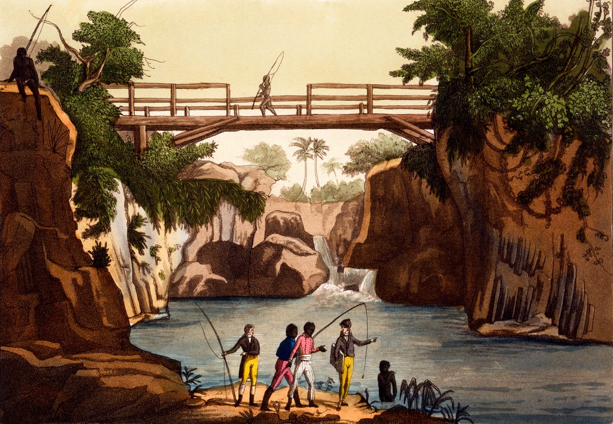Rivier Roccie bij San Benedetto, eiland Madagaskar, uit Costumi dei... door Giulio Ferrario, ca. 1820-30 door Italian School