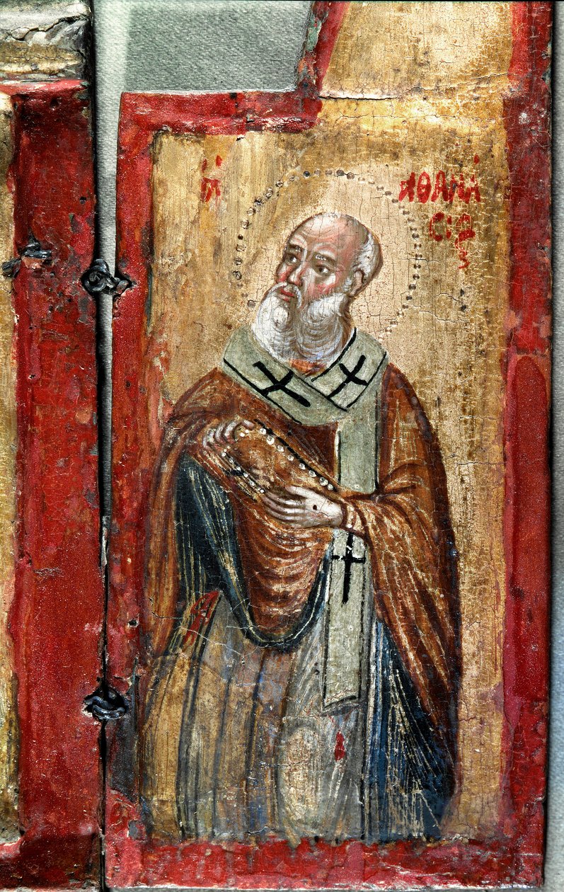Sint Anasthasis (detail) door Italian School