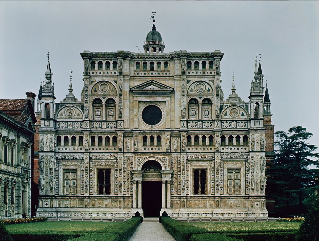 Schermgevel van het Kartuizerklooster, begonnen in 1473 door Italian School