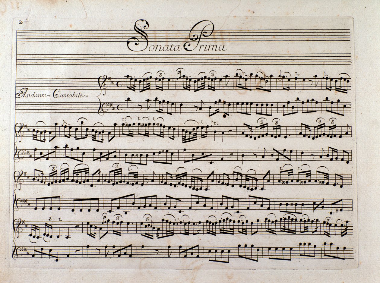 Bladmuziekpagina voor 