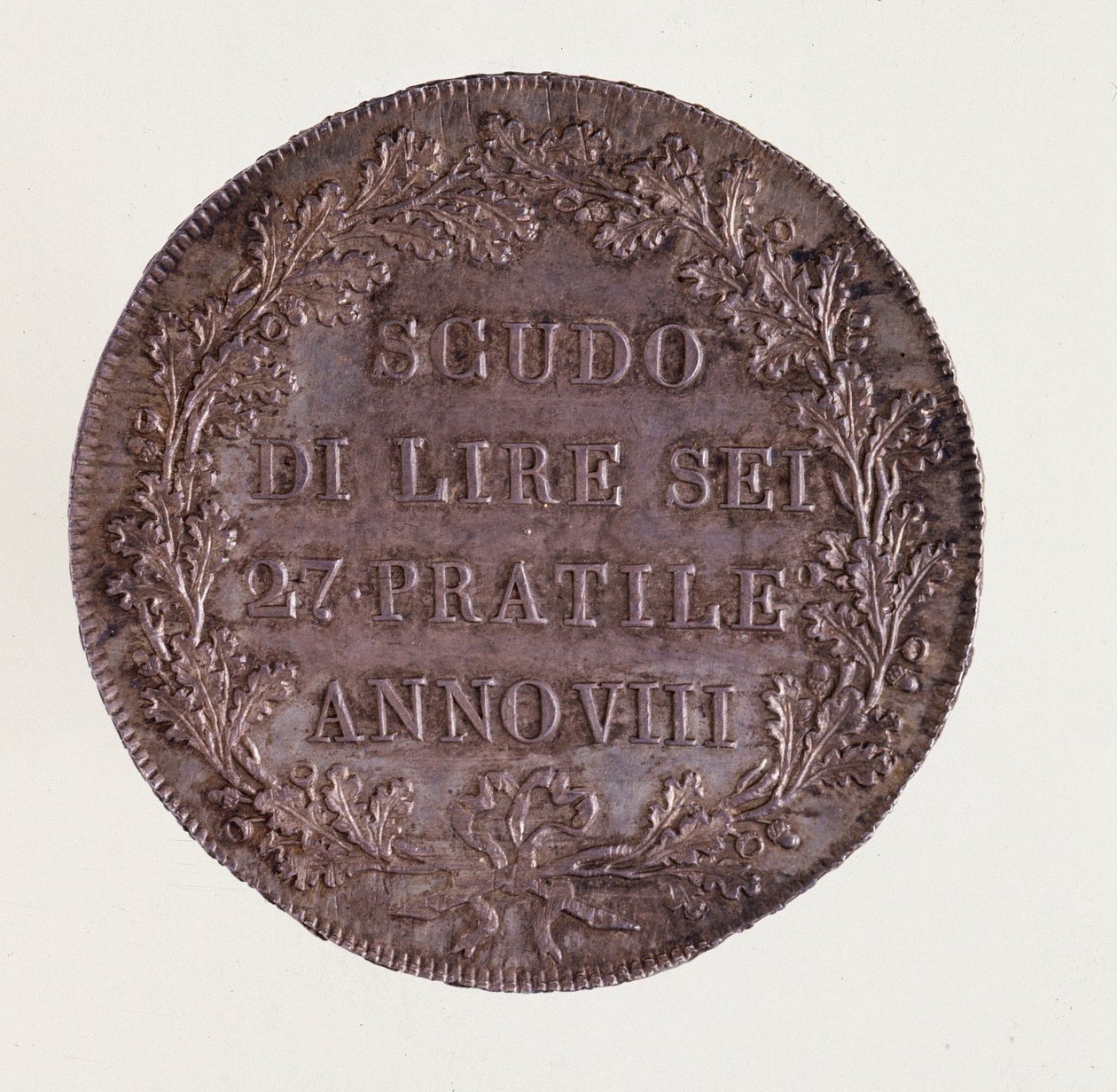 Zilveren ecu uit Milaan. 16/06/1800 door Italian School