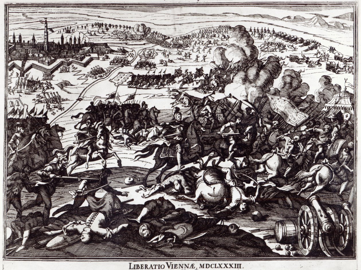 Het Beleg van Wenen in 1683 door Italian School
