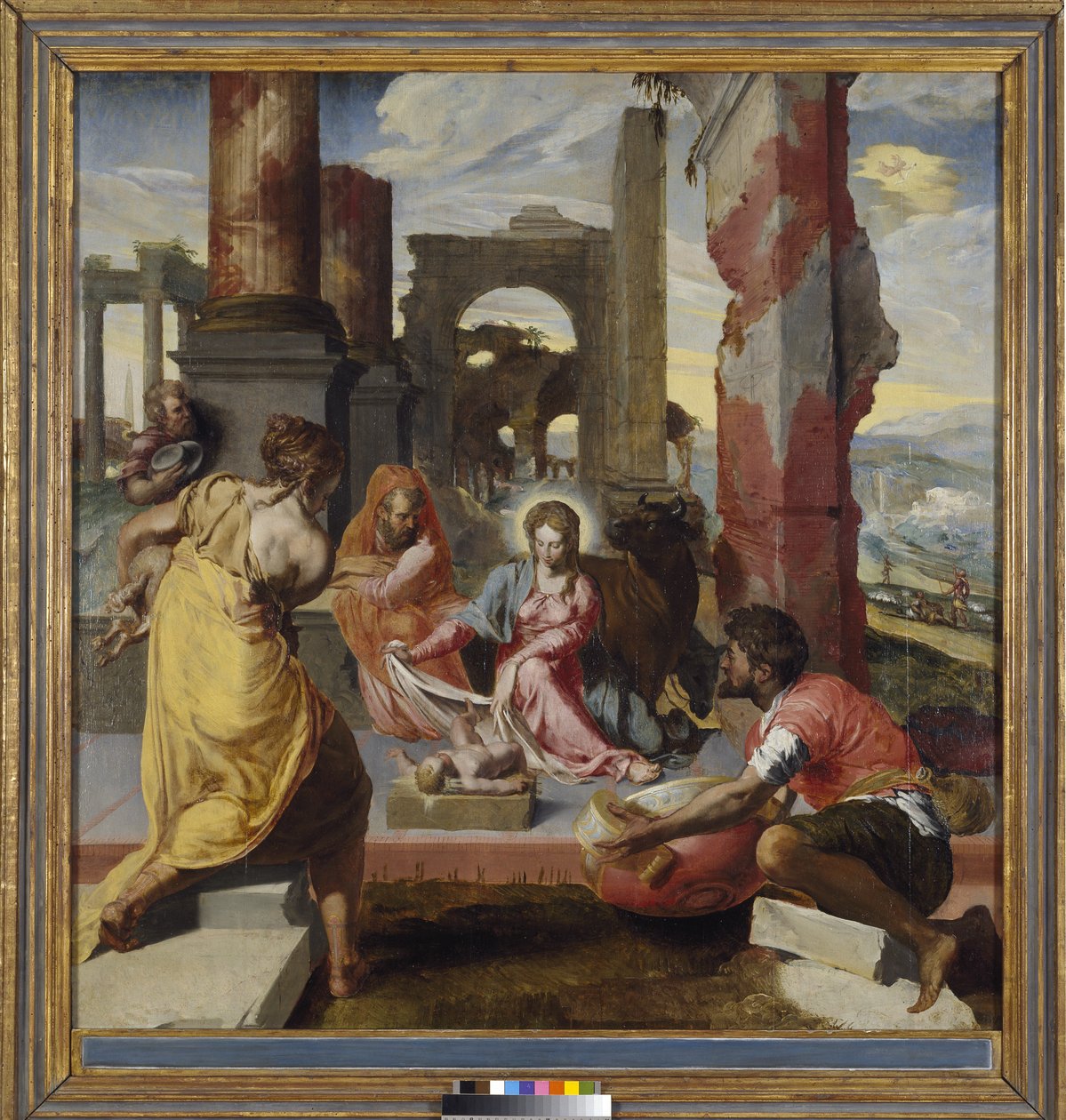 De aanbidding van de herders, c.1560 door Italian School