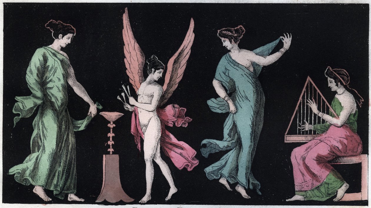 De Bacchae - de Bacchanten - gravure uit 