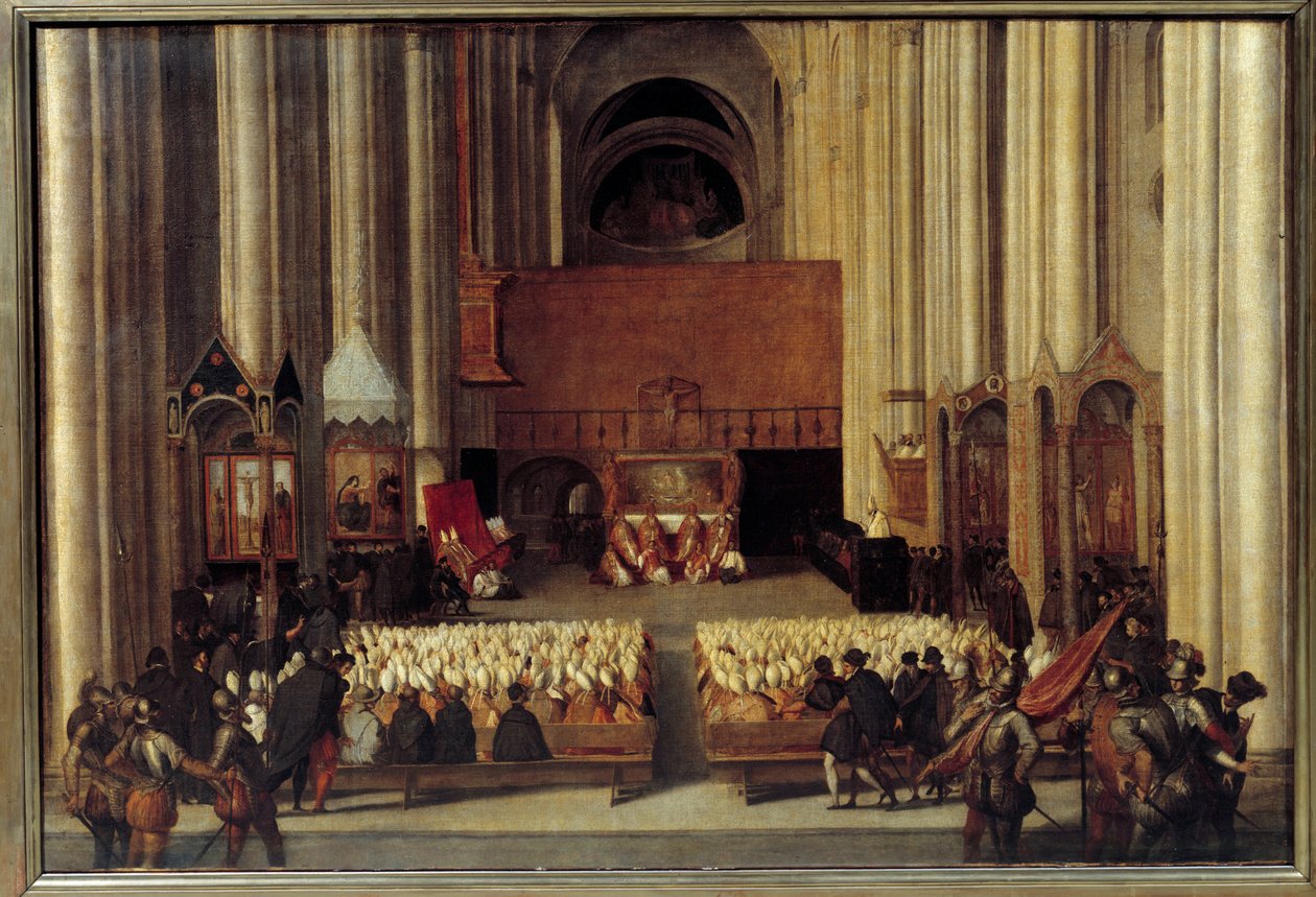 Het Oecumenisch Concilie van Trente. Het Concilie van Trente is het 19e oecumenische concilie erkend door de Rooms-Katholieke Kerk. Het werd bijeengeroepen door paus Paulus III in 1542, in reactie op de verzoeken van Martin Luther in het kader van de Prote door Italian School