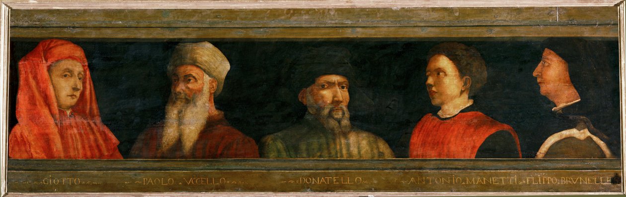 "De meesters van de Florentijnse kunst: Giotto, Uccello, Donatello, Manetti, Brunelleschi ... door Italian School