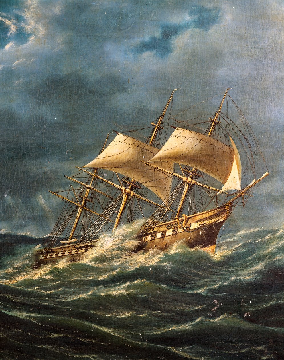 De Princie Umberto stoomschip met schroefpropeller, te water gelaten op 22 augustus door Italian School