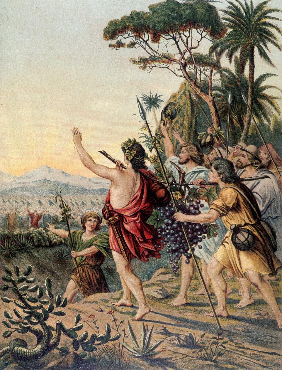 De terugkeer naar het land Kanaän - in "Aurea Bibbia classica: storia della rivelazione divina nell