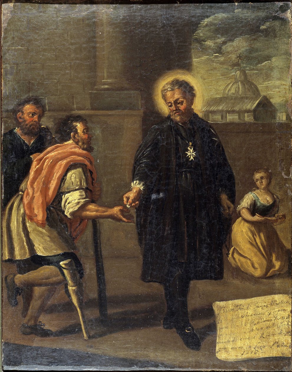 De gezegende Garcia Martinez (Garcia Martinez gewond), Napolitaanse School door Italian School