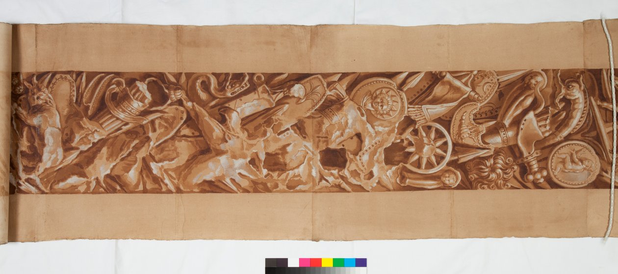 Drie tekeningen naar de antieken, ca. 1750 door Italian School
