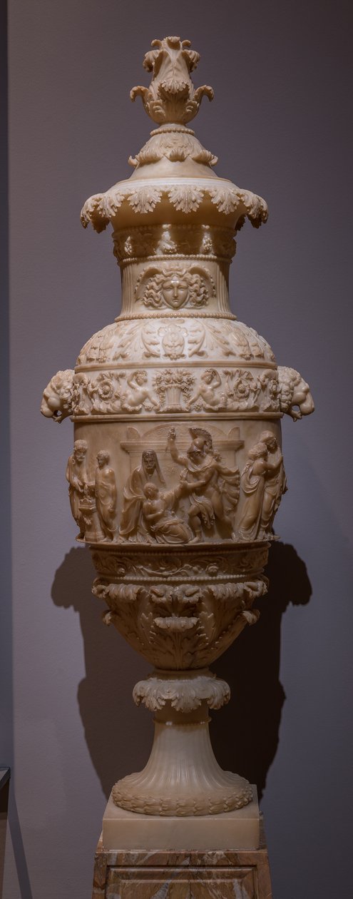 Vaas met een klassieke scène: het Offer van Polyxena, c.1825 door Italian School