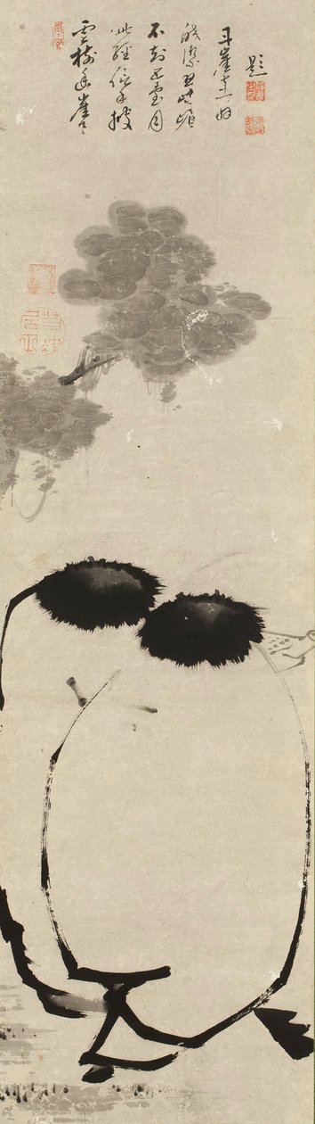 Hanshan en Shide, ca. 1763 door Ito Jakuchu