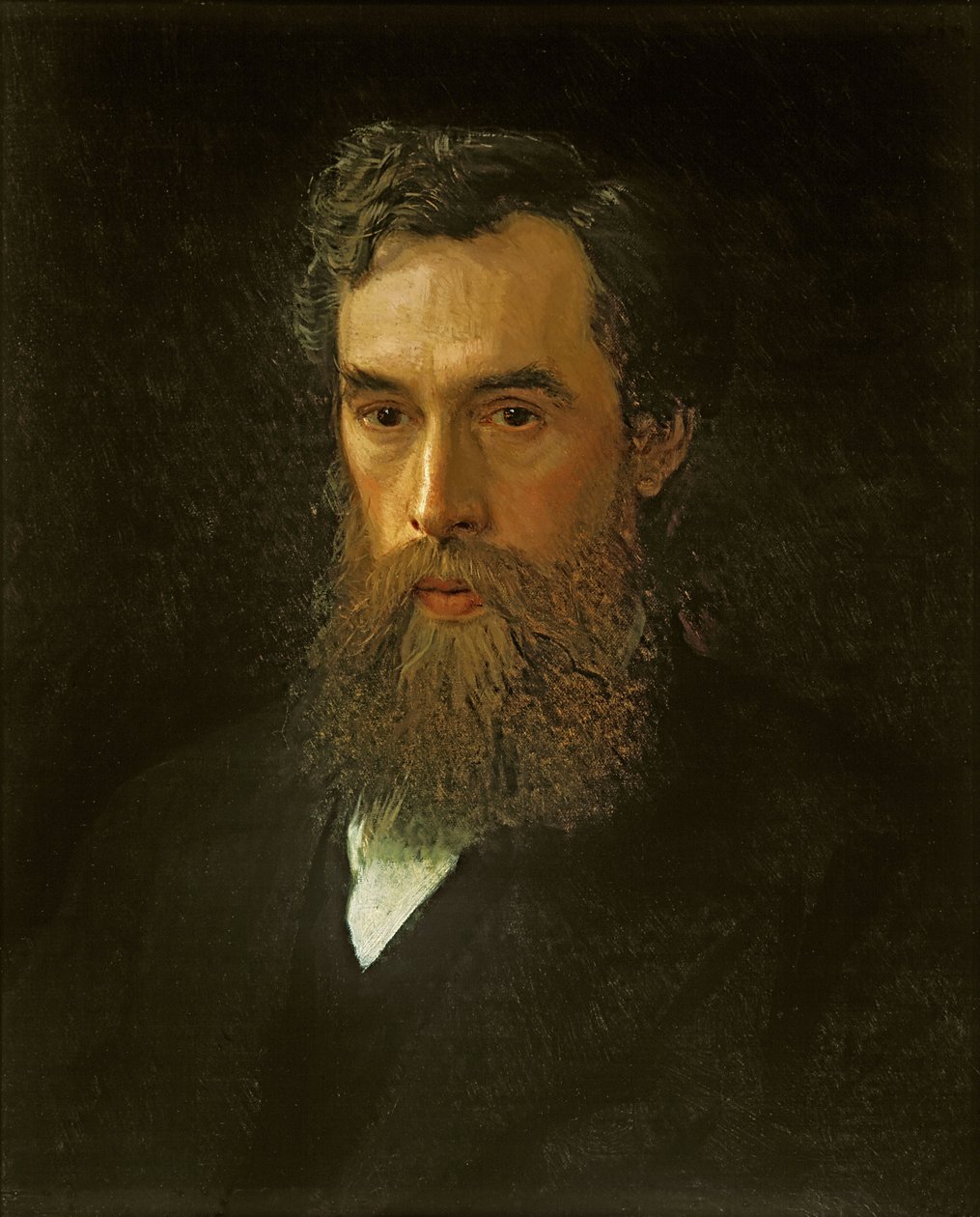 Portret van Pavel Tretyakov (1832-1898) door Ivan Nikolaevich Kramskoy