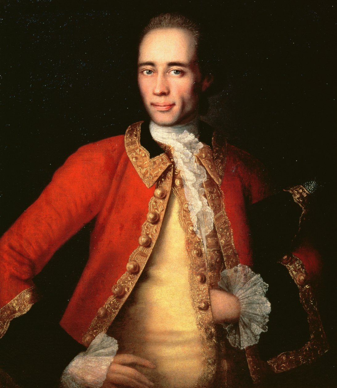 Portret van Matvey Begichev, 1757 door Ivan Yakovlevich Vishnyakov