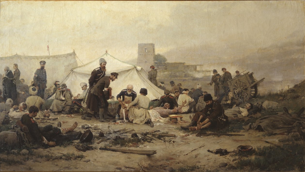 Verbandpost, 1893 door Ivan Alexeyevich Vladimirov