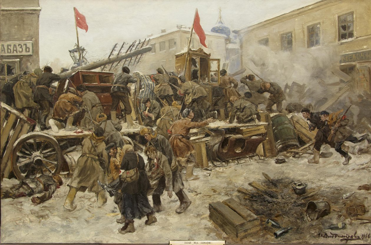 De Moskouse Opstand in december 1905, 1906 door Ivan Alexeyevich Vladimirov