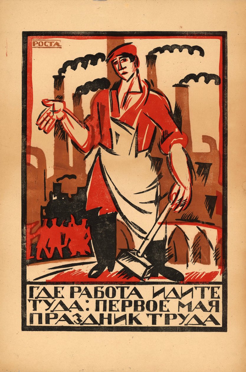 1 mei - Dag van de Arbeid, 1920 door Ivan Andreevich Malyutin
