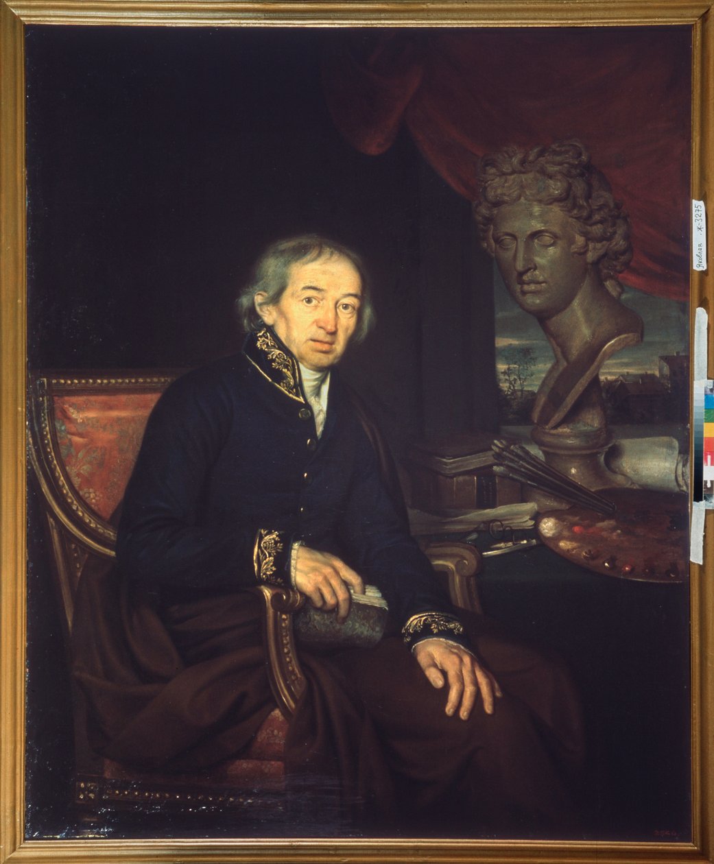 Portret van de kunstenaar Dmitri Levitski door Ivan Ereemevich Yakovlev