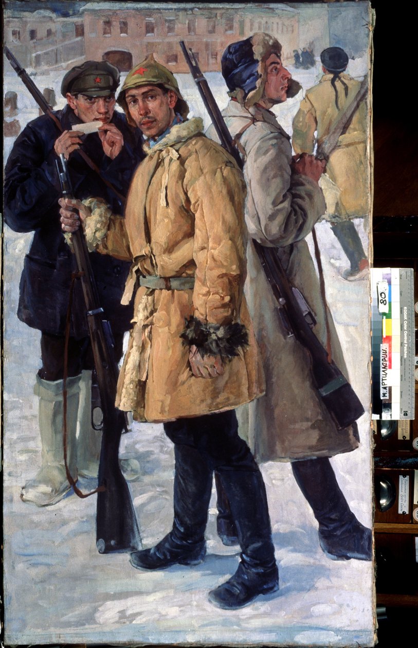 Soldaten van het Rode Leger door Ivan Georgievich Drozdov