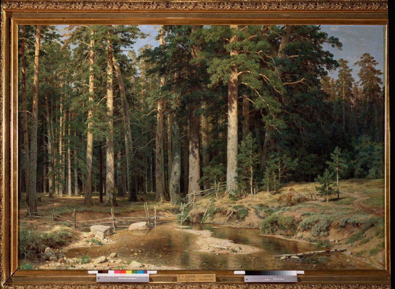 Mastboom bos door Ivan Ivanovich Shishkin