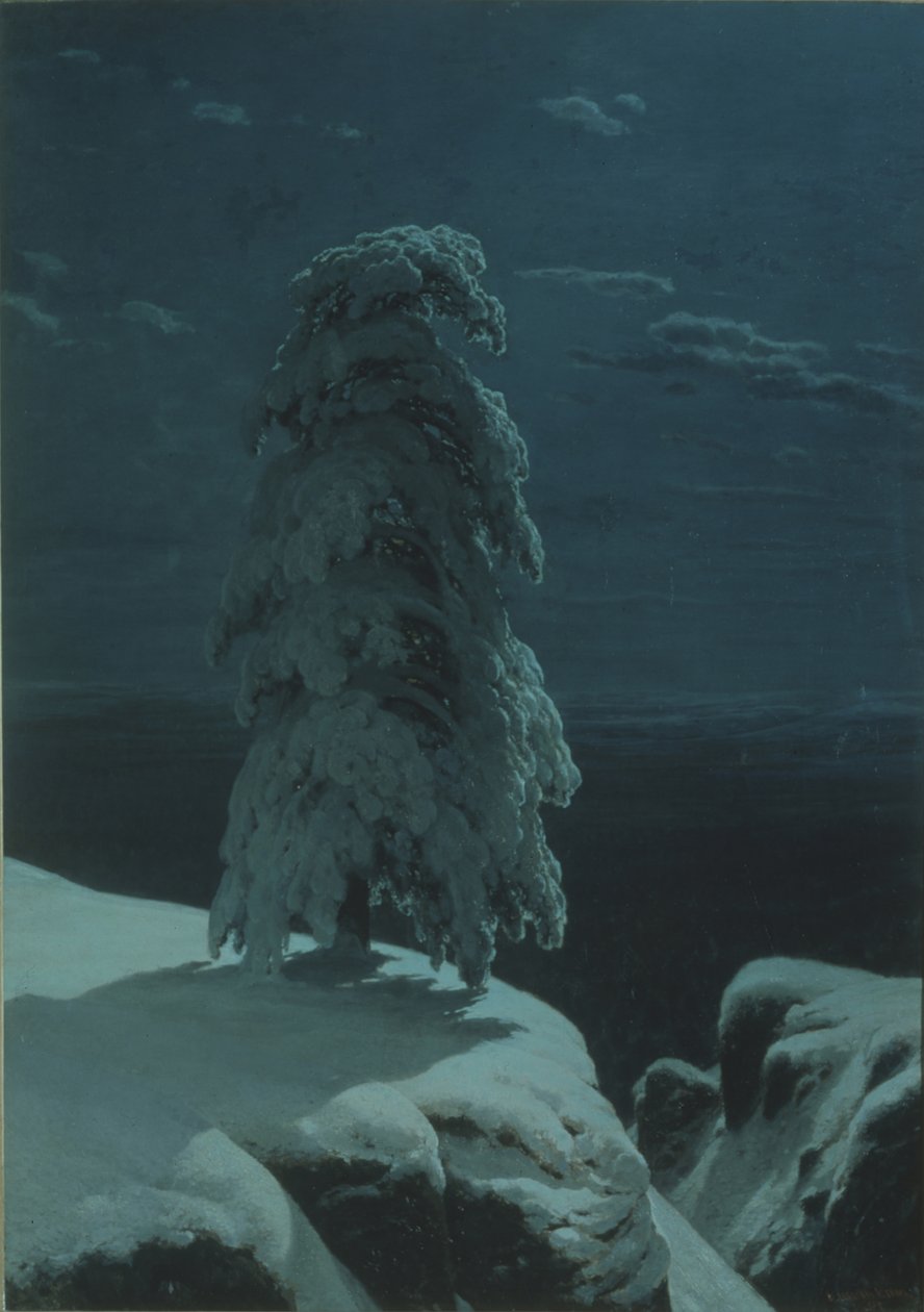 In de Wildernis van het Noorden door Ivan Ivanovich Shishkin