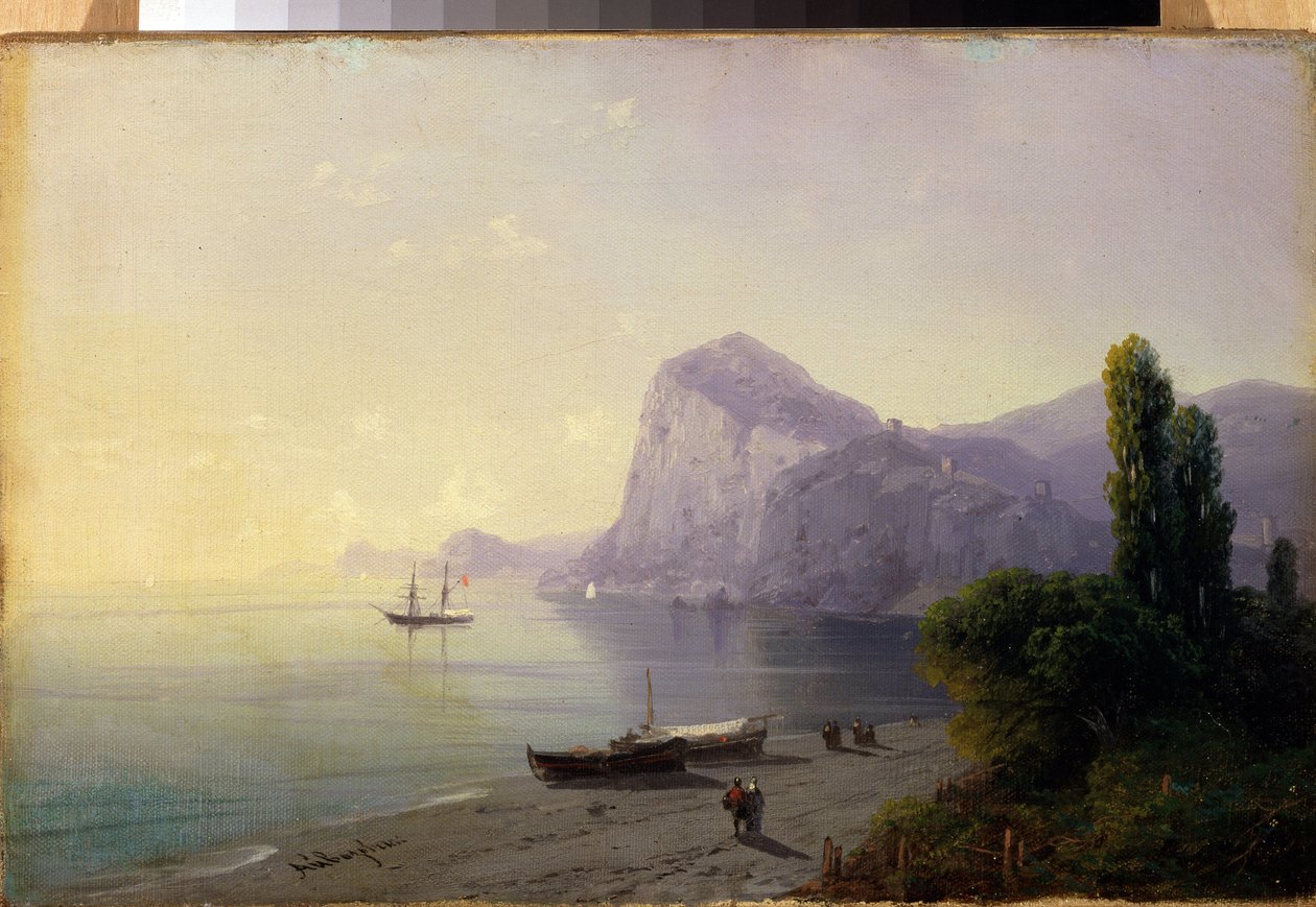 De vesting van Soudak door Ivan Konstantinovich Aivazovsky