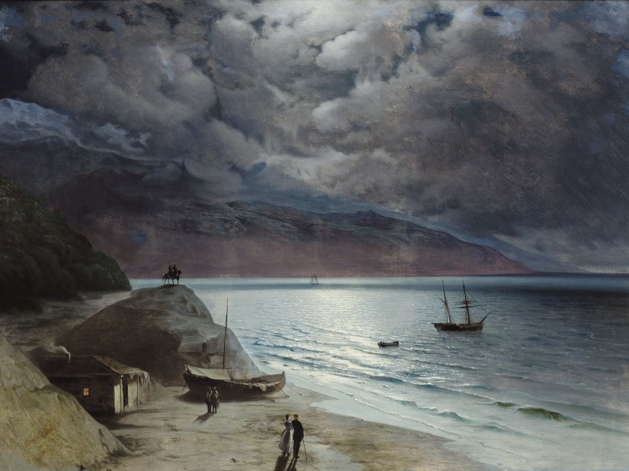 Nacht in Gurzuf door Ivan Konstantinovich Aivazovsky