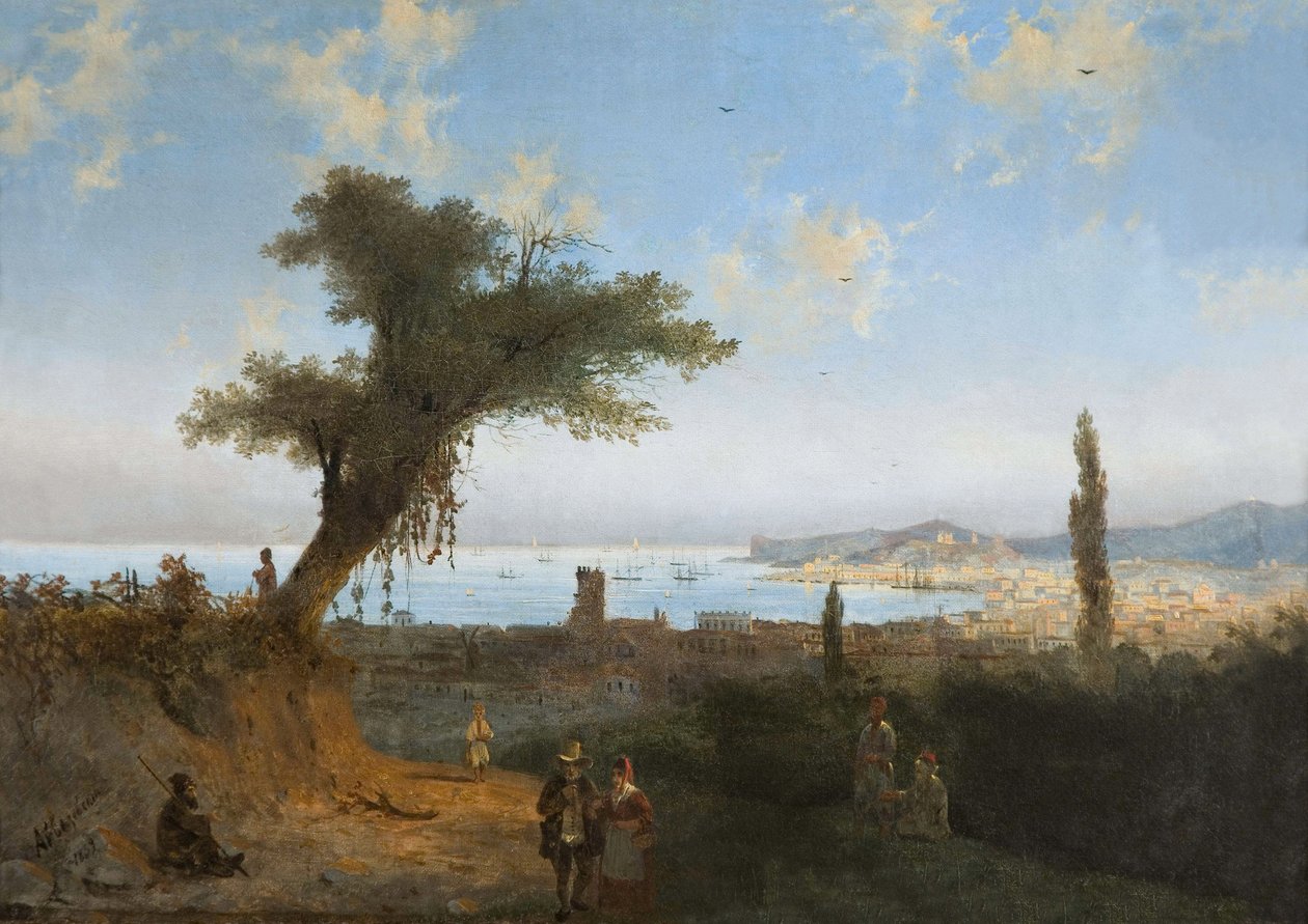 Oude Feodosia door Ivan Konstantinovich Aivazovsky