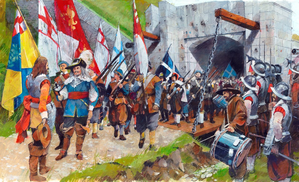 Pendennis Castle, Cornwall. 17 augustus 1646, ca. 1990-2010 door Ivan Lapper