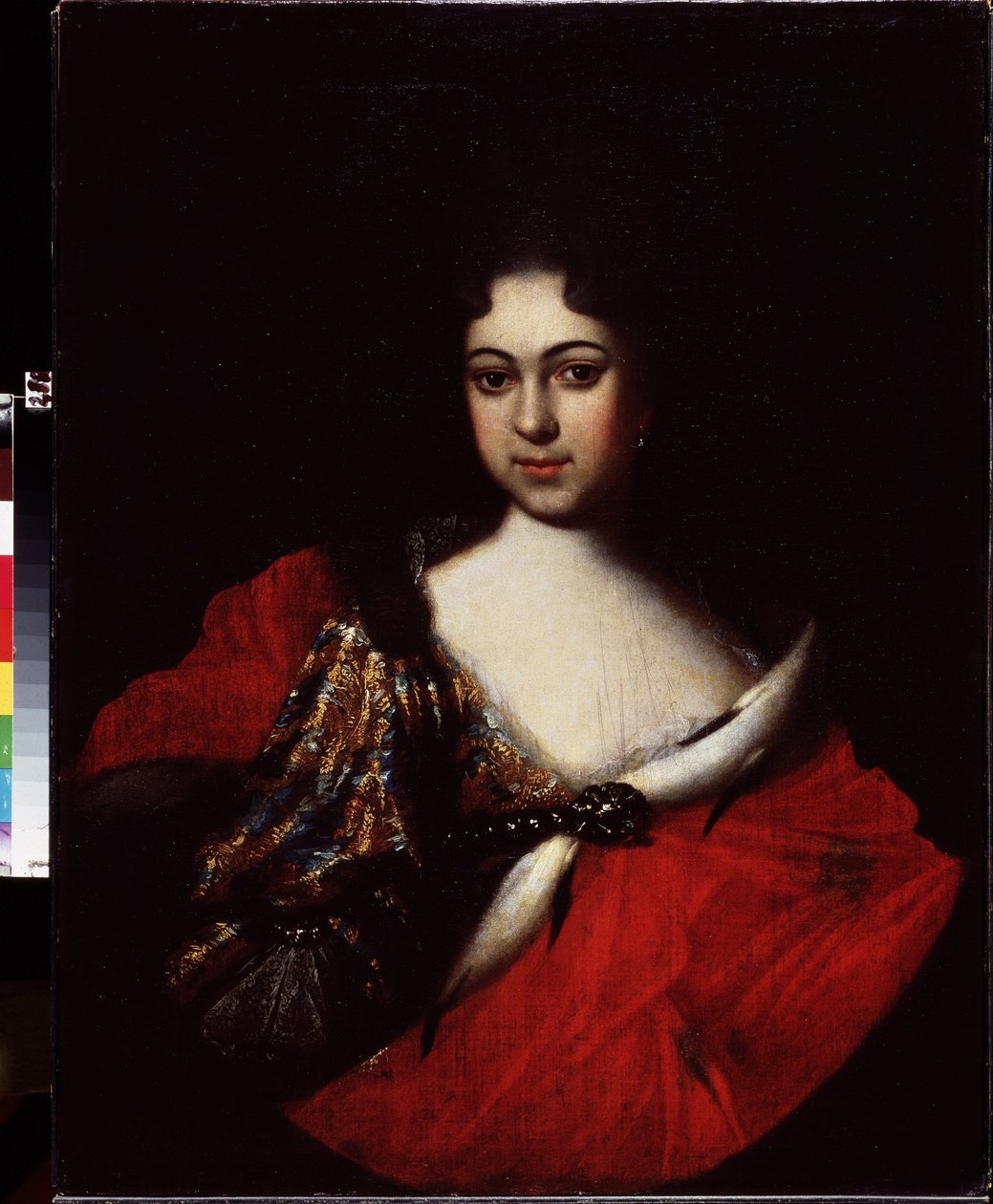 Portret van tsarevna Praskovia Ivanovna, nicht van Peter de Grote door Ivan Nikitich Nikitin