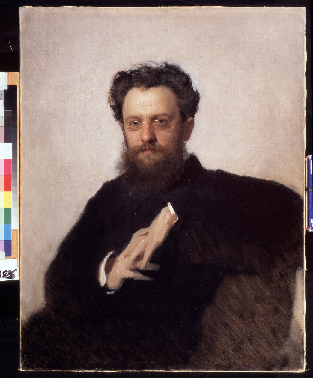 Portret van de kunsthistoricus, professor Adrian Prakhov (1846-1916). door Ivan Nikolaevich Kramskoy