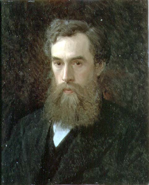 Portret van Pavel Mikhailovich Tretyakov (1832-98) door Ivan Nikolaevich Kramskoy