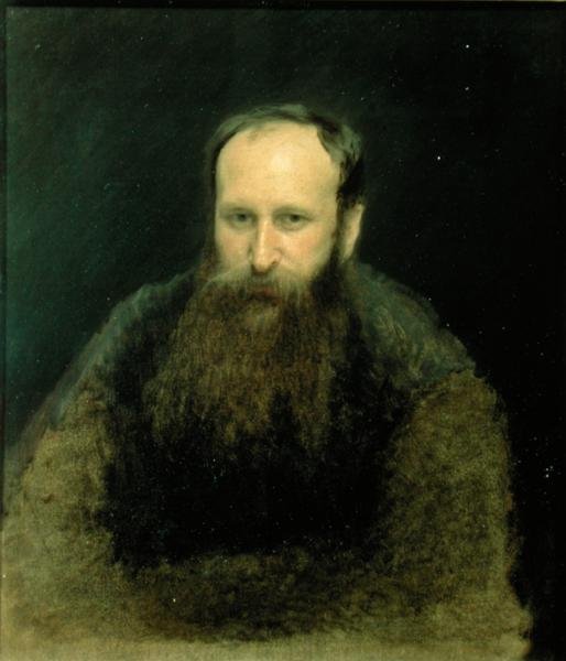 Portret van Vasili Vasilievich Vereshchagin, 1883 door Ivan Nikolaevich Kramskoy