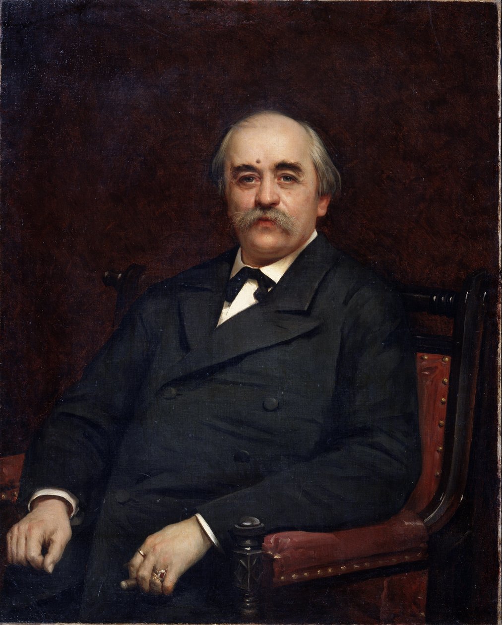 Portret van de schrijver Grigori Danilevski (1829-1890). door Ivan Nikolaevich Kramskoy