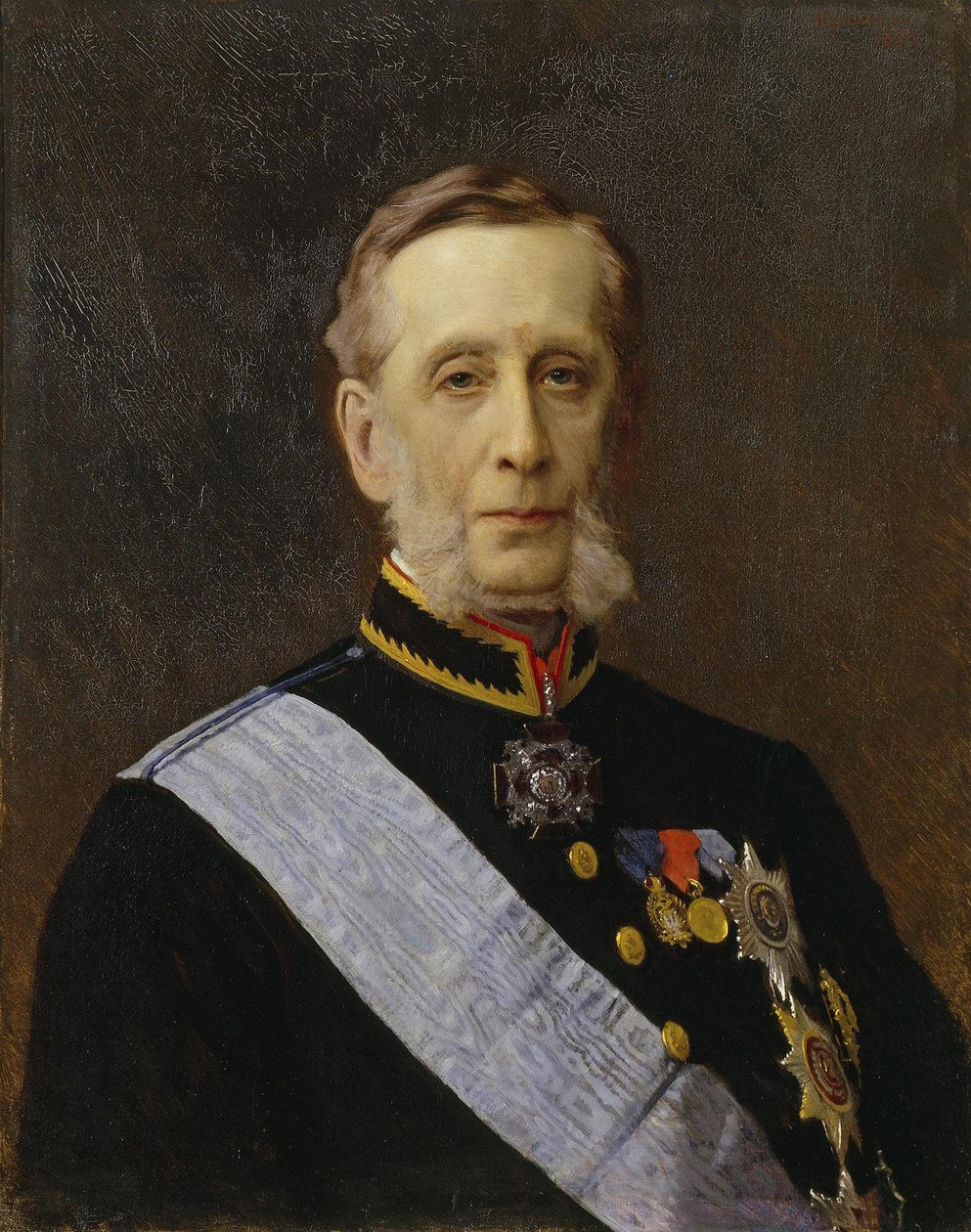 Portret van Graaf Pyotr Alexandrovich Valuyev 1815-1890, 1880 door Ivan Nikolaevich Kramskoy
