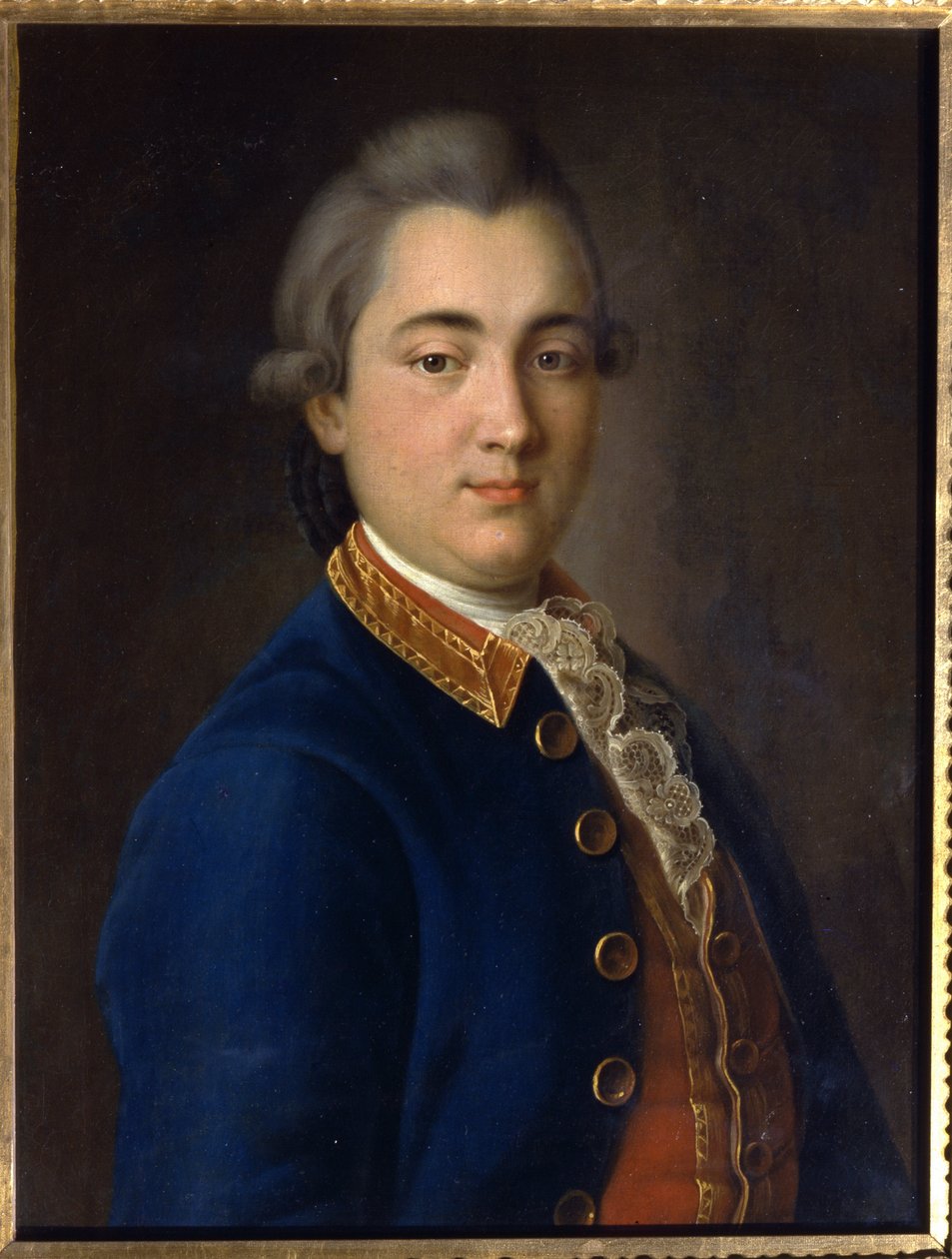 Portret van Boris Vladimirovich Sheremetev in uniform van het cavaleriegarderegiment door Ivan Petrovich Argunov