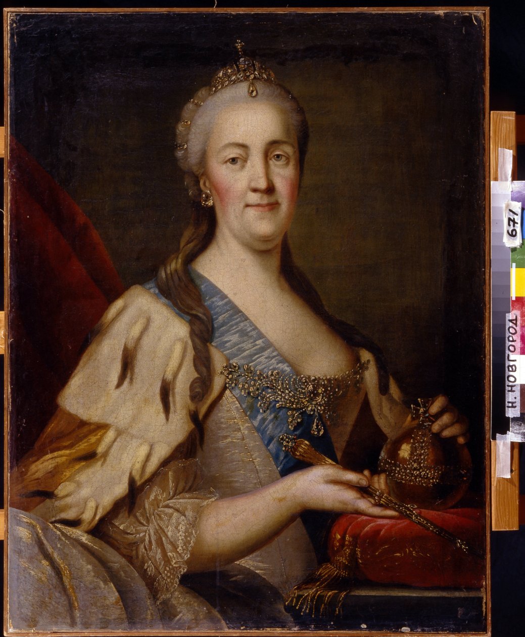 Portret van keizerin Catharina II door Ivan Semyonovich Sablukov