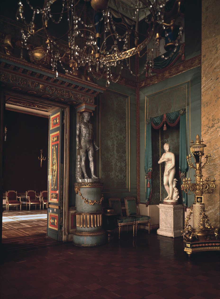 De Blauwe Zaal van het Ostankino-paleis in Moskou, 1796 door Ivan Yegorovich Starov