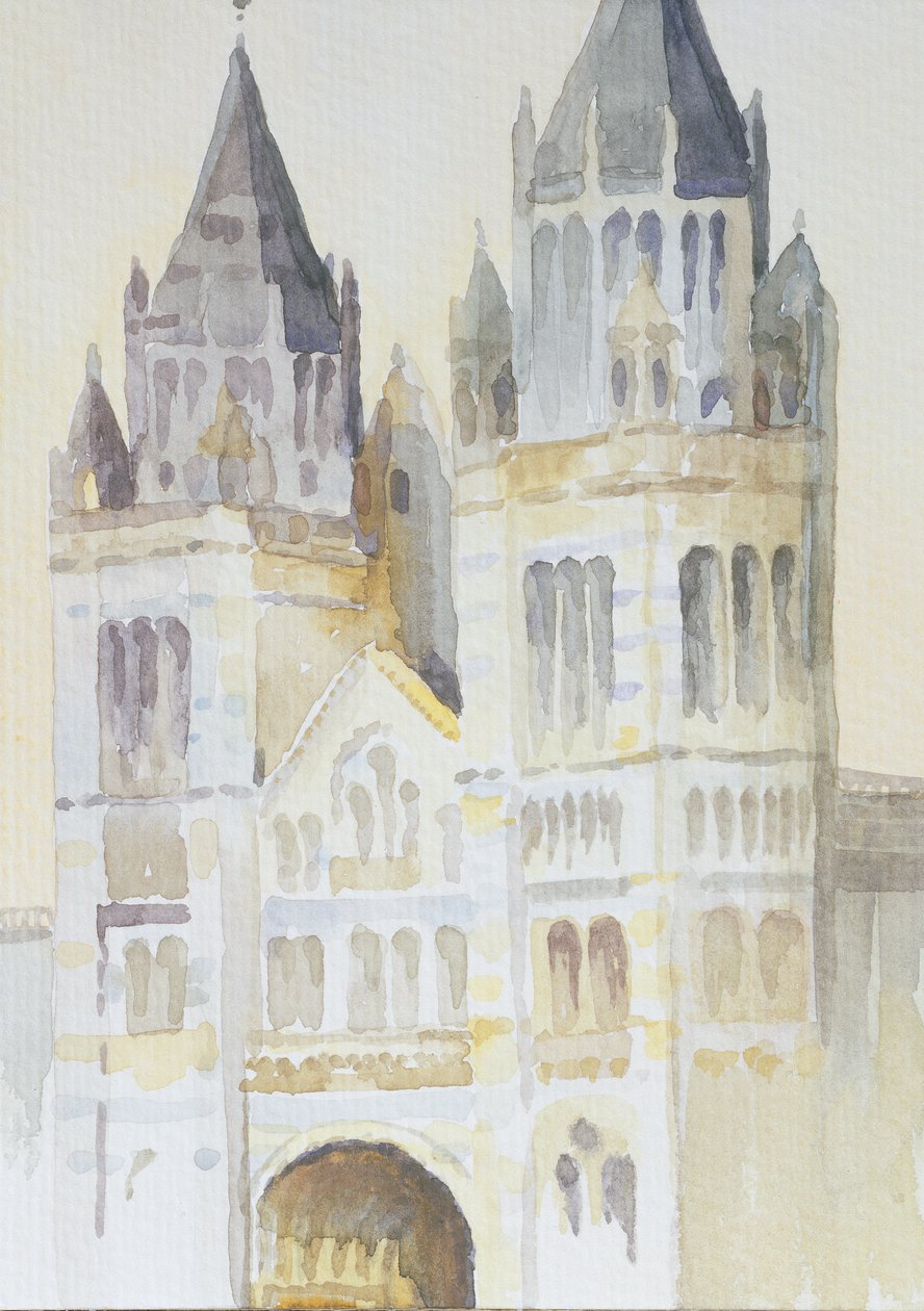 Hoofdingang van het Natuurhistorisch Museum, Londen, Overdag, 1994 door Izabella Godlewska de Aranda