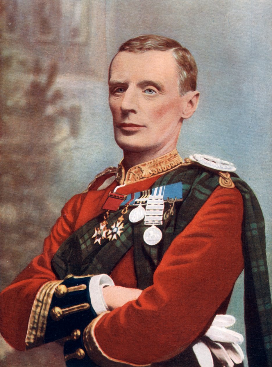 Generaal-majoor AG Wauchope, commandant van de Highland Brigade in Zuid-Afrika door JA Horsburgh