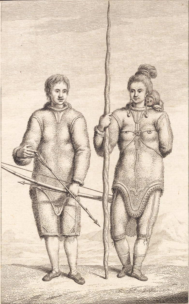 Twee Groenlanders door J.F. Clemens