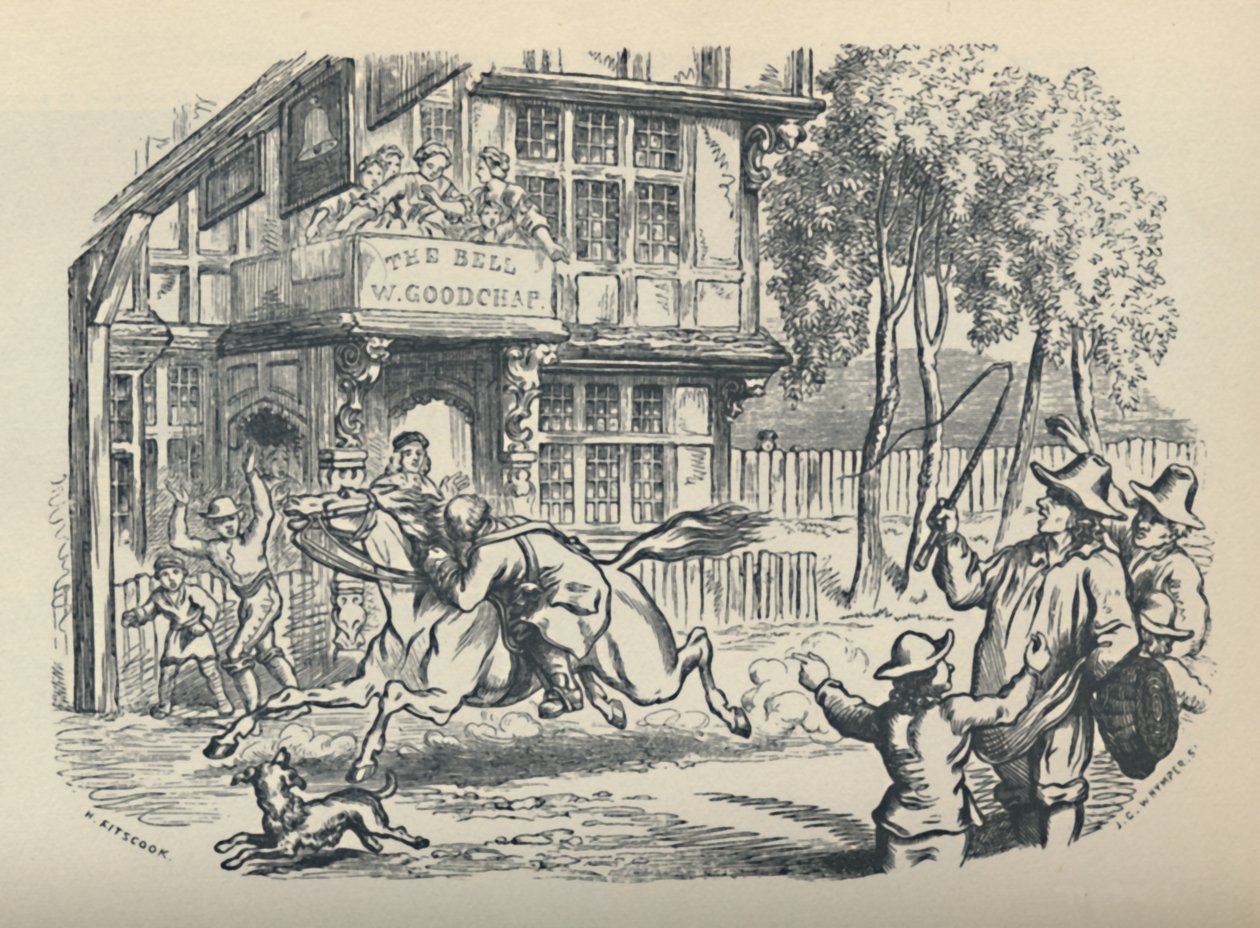 John Gilpin Passeert De Bel, Edmonton door JG Whymper