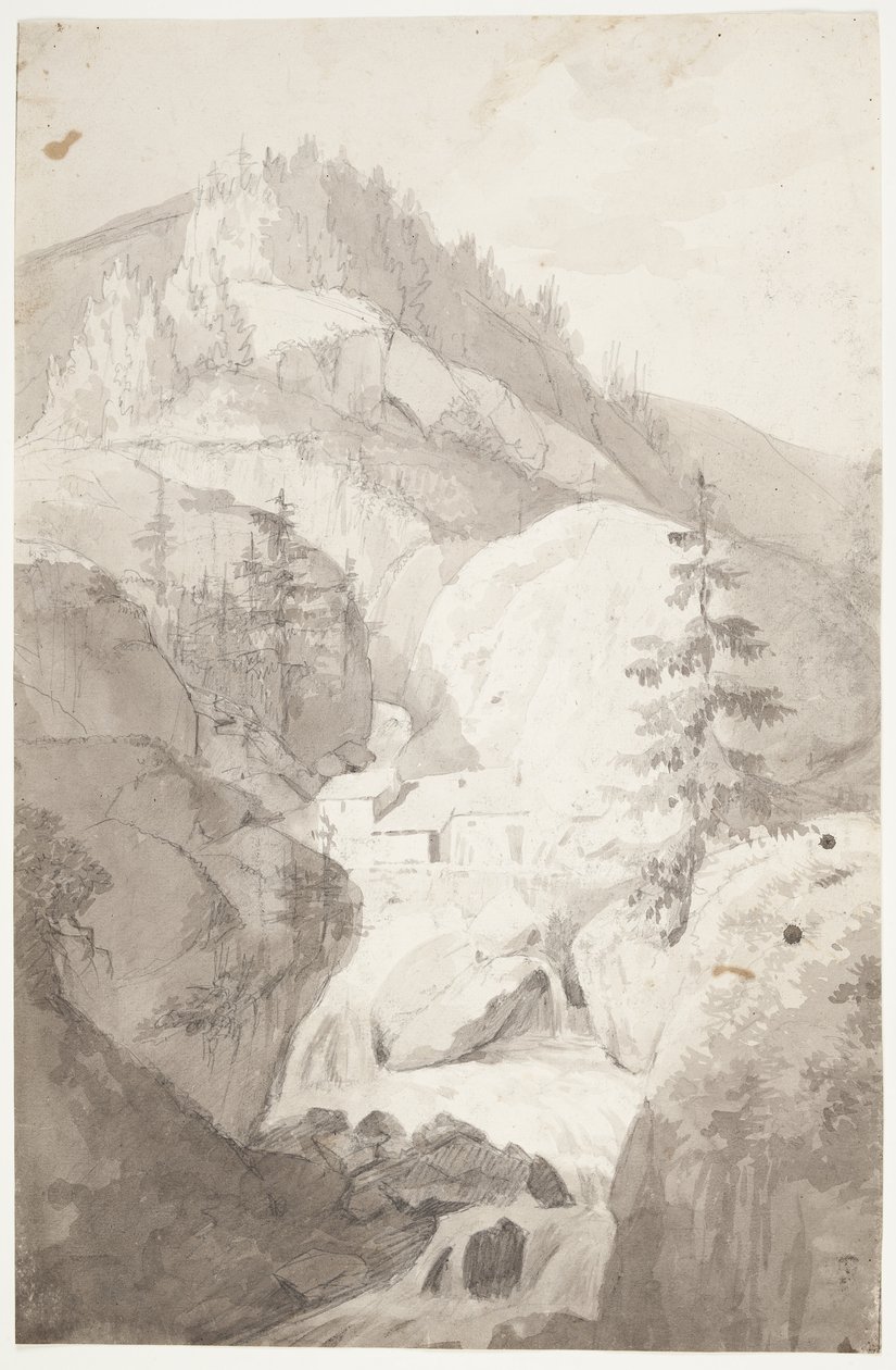 Een waterval bij St. Pierre d