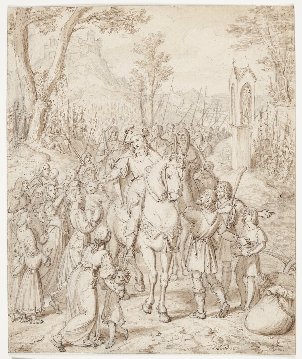 Waldemar de Grote op reis naar de ontmoeting met Fr. Barbarossa door J.L. Lund