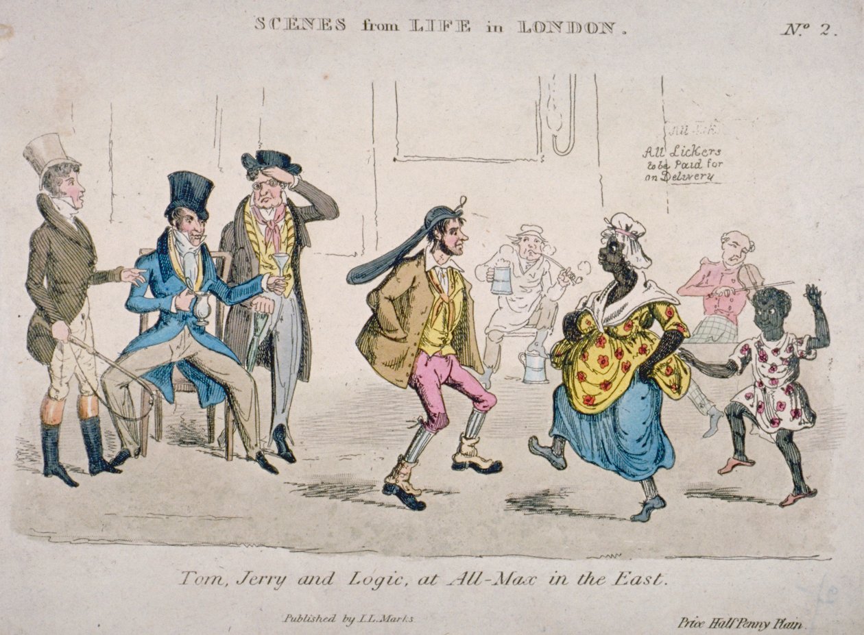 Tom, Jerry en Logic bij All-Max in het Oosten, 1821 door JL Marks