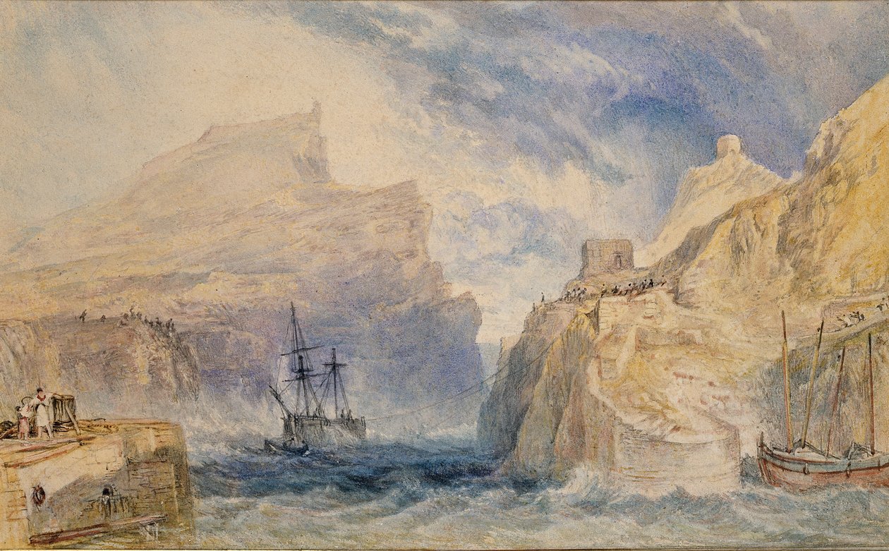 Boscastle, Cornwall, ca. 1824 door Joseph Mallord William Turner