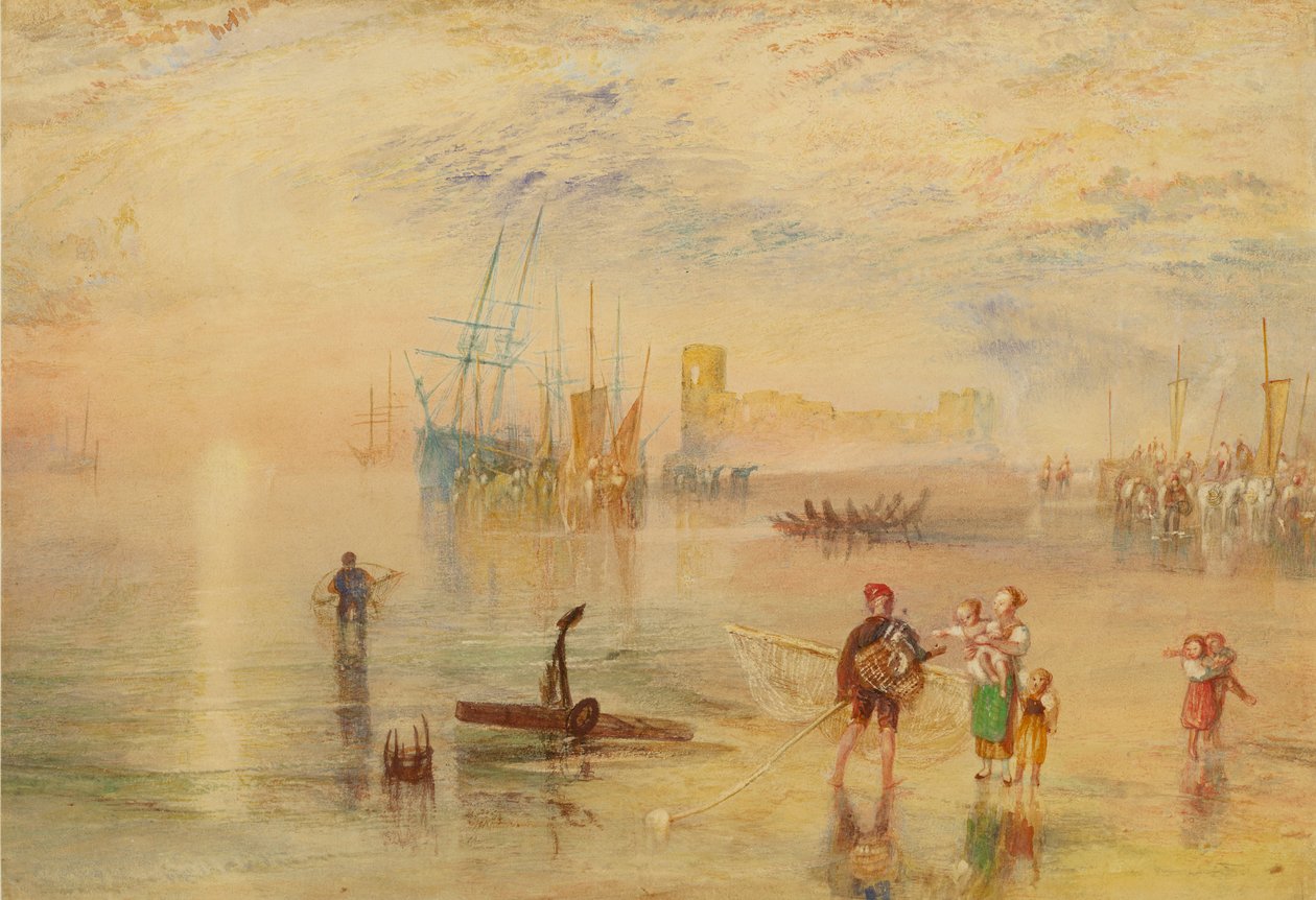 Kasteel Flint, Noord-Wales door Joseph Mallord William Turner