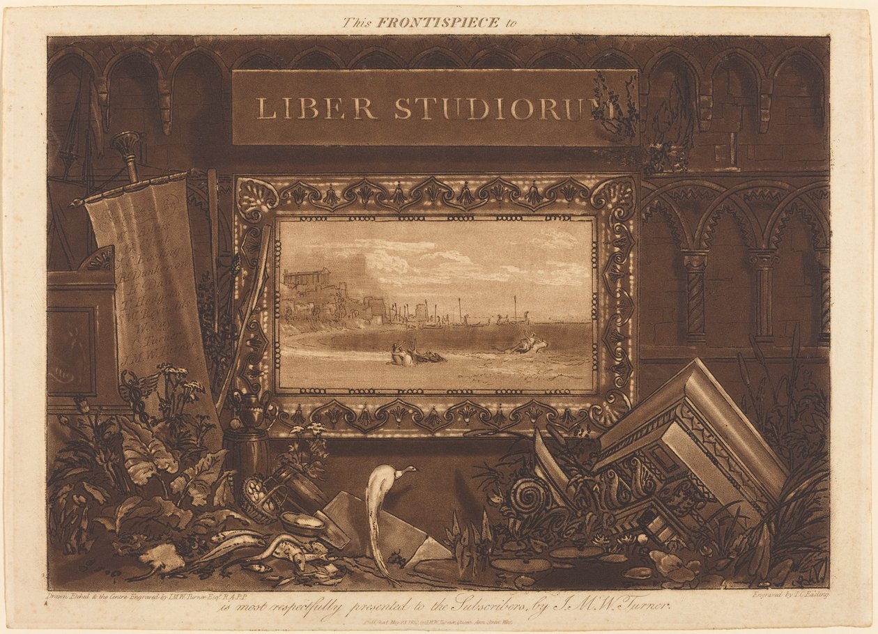 Frontispice door Joseph Mallord William Turner