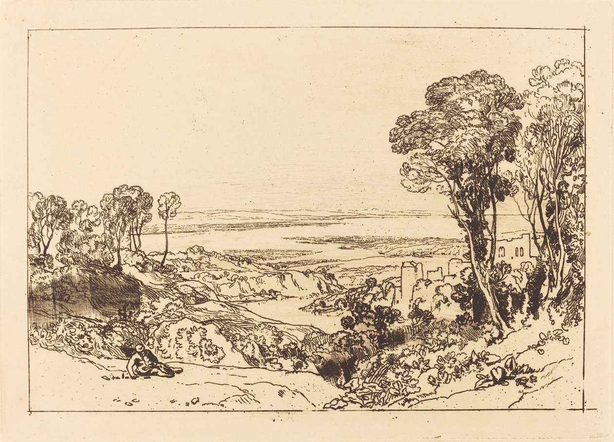 Kruising van Severn en Wye, gepubliceerd 1811 door Joseph Mallord William Turner