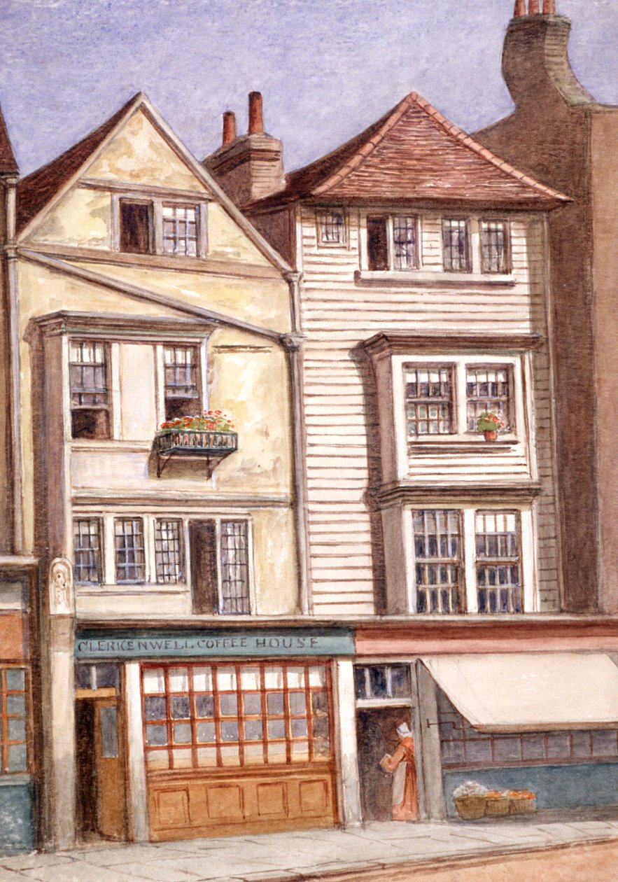 Clerkenwell Coffee House, Clerkenwell Green, Finsbury, Londen door JT Wilson